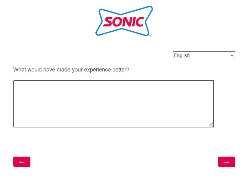 Share Your Feedback SonicDrivein -7