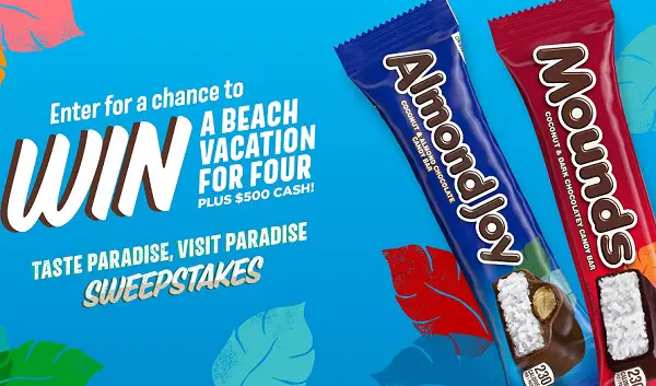 The Almond Joy & Mounds Taste Paradise, Visit Paradise Sweepstakes