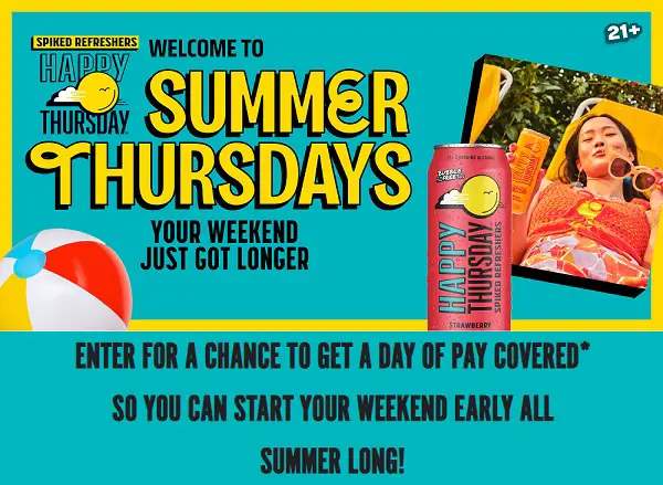 The Happy Thursday Summer Thursdays Sweepstakes