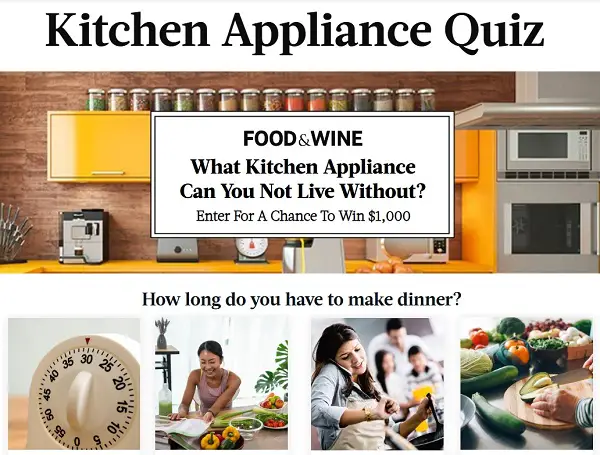 Food & Wine is offering a Kitchen Appliance