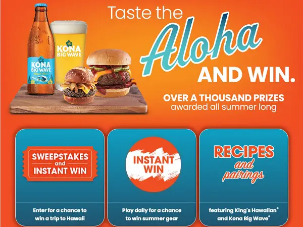 The 2025 King's Hawaiian Aloha All Summer Sweepstakes